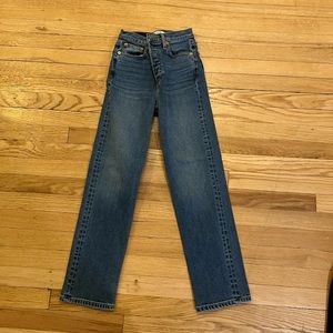 REDONE DENIM stove pipe jean